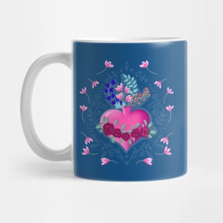 blooming heart Mug